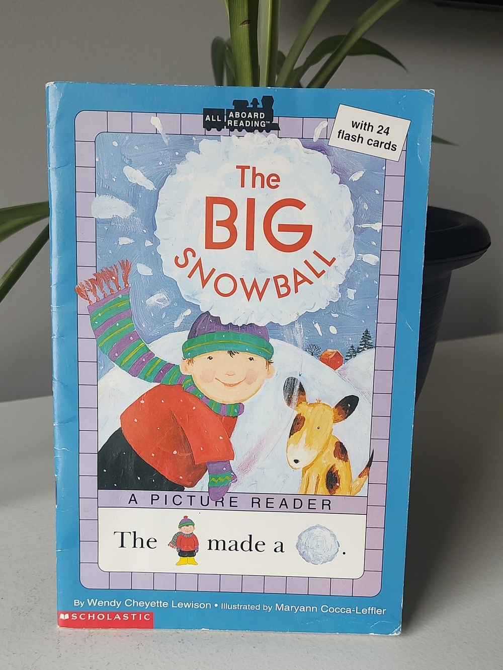 Scholastic All Aboard Reading A Picture Reader The Big Snowball With Flash Cards